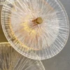 Moderna-L-mpada-De-Parede-Cristal-Dourado-Decora-o-Para-Casa-Quarto-Sala-Estar-Cabeceira-Folha-3 Arandela Flor de Lótus Com Luz De Led