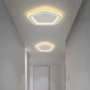 Luminária Sobrepor Branca Com Luz de LED