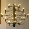 Nordic-LED-teto-Lustre-Luxurious-Replica-Pingente-Luzes-Flo-L-mpada-de-Suspens-o-para-Sala Lustre Réplica Flo