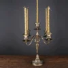 Nova-candelabros-de-bronze-metal-5-arms-3-bra-os-casti-ais-decora-o-do-casamento-2 Candelabro Bronze Metal 5 Braços Para Vela Cera