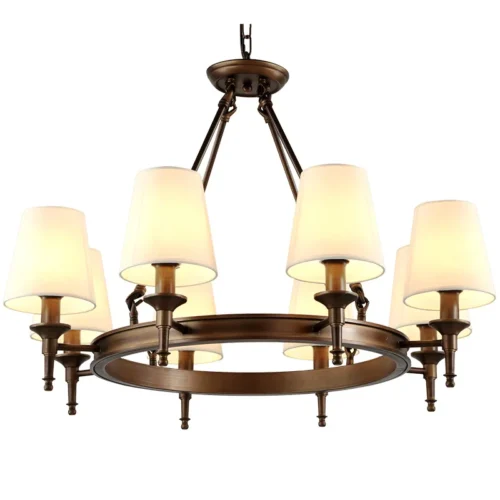 Pa-s-americano-Retro-Lustres-Home-Indoor-Living-Sala-de-Jantar-Decor-Teto-Luz-Pingente-Abajur Lustre Redondo Design Americano