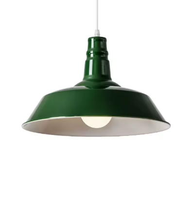 pendente industrial aluminio verde marca miresa