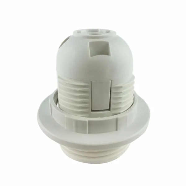 1PCS-E27-Light-Bulb-Base-Plastic-Full-Screw-Lamp-Holder-Pendant-Socket-Lampshade-Ring-for-White