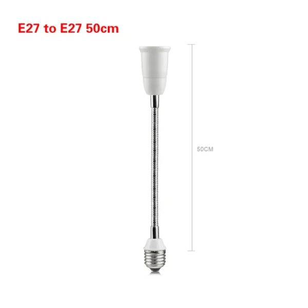 20CM-30CM-40CM-50CM-60CM-Flexible-E27-to-E27-LED-Bulb-Extension-Lamp-Holder-Light-Socket.jpg_640x640-3 Conversor Extensão Alongador Suporte Lâmpada Flexível