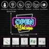 Aberto-Bem-vindo-Neon-LED-Sinal-para-Wall-Decor-USB-Fonte-de-Alimenta-o-Adequado-para-2 Letreiro Iluminado Aberto Bem-vindo Neon LED