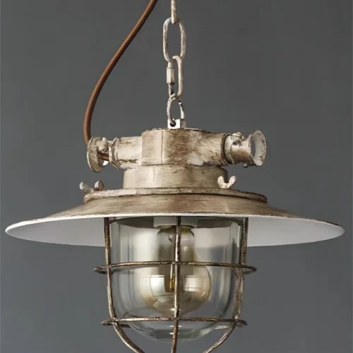 American-Retro-vento-industrial-LED-L-mpada-pingente-Lustre-prova-de-explos-o-LOFT-Restaurante-criativo Pendente Americano Retro industrial LED