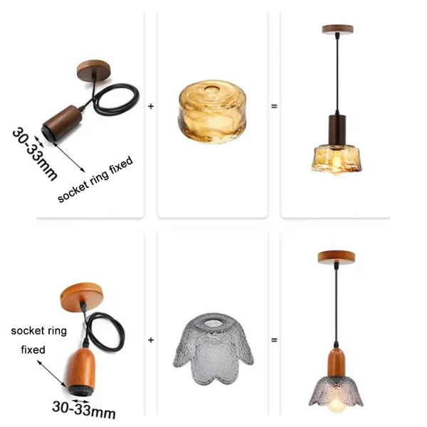 Art-Decor-Staind-Glass-Flower-Lampshade-Replacement-for-E12-E14-Light-Socket-Smoke-Grey-Amber-Green-1
