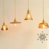 Art-Decor-Staind-Glass-Flower-Lampshade-Replacement-for-E12-E14-Light-Socket-Smoke-Grey-Amber-Green-2 Peça Reposição De vidro Art Decor Para Pendentes e Abajures