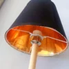 Assembly-Required-Lampshade-for-Table-Lamp-Bedside-Lamp-Floor-Lamp-Mid-Century-Modern-Style-Black-Gold-1 Cúpula Cônica Preta E Interna Dourado Para Reposição De Lustres, Pendentes e Abajures