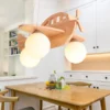 Luminária Infantil Avião De Madeira