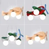 Luminária Infantil Avião De Madeira