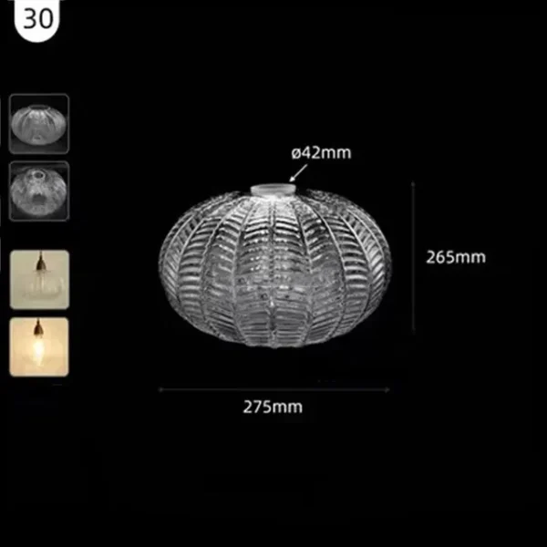 30 D27.5cm Cúpula Reposição De Vidro Transparente Para Lustres e Pendentes Cúpula Reposição De Vidro Transparente Para Lustres e Pendentes