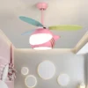 Bonito-e-criativo-helic-ptero-LED-luz-de-teto-Fan-Chandelier-para-meninos-e-meninas-Decora-1 Luminária Infantil Pendente Criativo Helicóptero Com Luz De LED