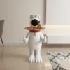 C-o-Est-tua-Bandeja-De-Armazenamento-Ornamento-Estatuetas-Interiores-Decora-o-De-Casa-Sala-De-1 Cão Estátua Bandeja De Armazenamento