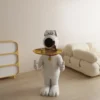 C-o-Est-tua-Bandeja-De-Armazenamento-Ornamento-Estatuetas-Interiores-Decora-o-De-Casa-Sala-De-2 Cão Estátua Bandeja De Armazenamento