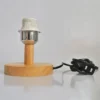 Circular-Solid-Wooden-Base-Holder-with-Cord-on-off-switch-for-Table-Lamp-Plug-in-E27-1 Base Para Abajur Acabamento Padrão Madeira