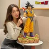 Cole-o-Dragon-Ball-Z-Super-Saiyan-em-p-Figuras-Goku-Sonho-Nuvem-Somersault-Est-tua Escultura Anime Japonês Dragon Ball Z Super Saiyan Goku