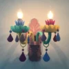 Colorido-cristal-pendurado-candelabro-ilumina-o-infantil-suspens-o-LED-ilumina-o-decora-o-do-quarto-3 Luminária Lustres Infantil Colorido Design Romântico