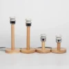 Creative-DIY-table-lamp-base-accessories-110V-220V-wooden-E27-lamp-Dimmer-switch-bedroom-hotel-bedside Base Acabamento Padrão Madeira Para Abajur