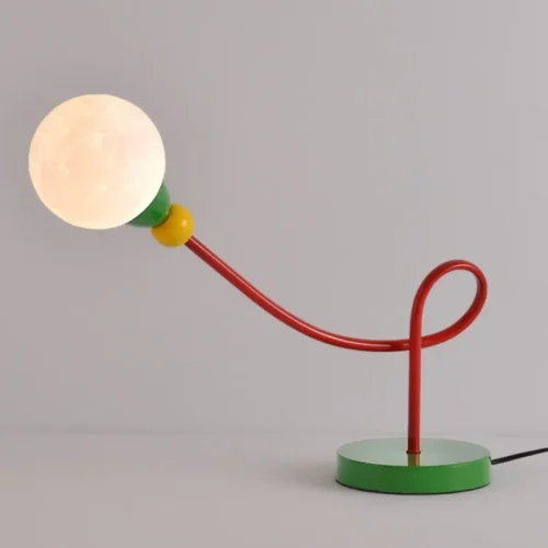 Criativo-Lua-Table-Lamp-simples-cabeceira-Lamp-Desk-quarto-modelo-nico-Hotel-e-Livraria Abajur Haste Ajustável Maleável