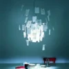 Lustre moderno contemporânea modelo (Lustre Contemporânea Modelo Papel Réplica Zettel), disponível na Miresa, loja-de-luminárias-São-Paulo.
