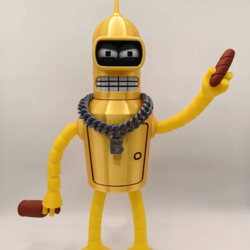 Escultura Desenhos Animados Futurama Fry e Bender