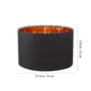 Detachable-chandelier-floor-lamp-shade-Home-Floor-Lamp-Light-Shade-Light-Accessory-Fabric-Lampshade-Replacement-decoration-1 Cúpula Redonda Moderna De Reposição Em Abajur e Pendentes, Cores Preto ou Branco
