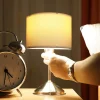 Dismountable-Wall-Lamp-Cover-Lampshade-Table-Lamp-Shade-Ceiling-Lamp-Shade-Fabric-Lampshade-Simple-Light-CoverDecoration-1 Cúpula Redonda Tecido Acabamento Fosco Para Reposição Em Abajures, Lustres e Pendentes