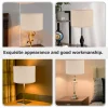 Dismountable-Wall-Lamp-Cover-Lampshade-Table-Lamp-Shade-Ceiling-Lamp-Shade-Fabric-Lampshade-Simple-Light-CoverDecoration-2 Cúpula Redonda Tecido Acabamento Fosco Para Reposição Em Abajures, Lustres e Pendentes