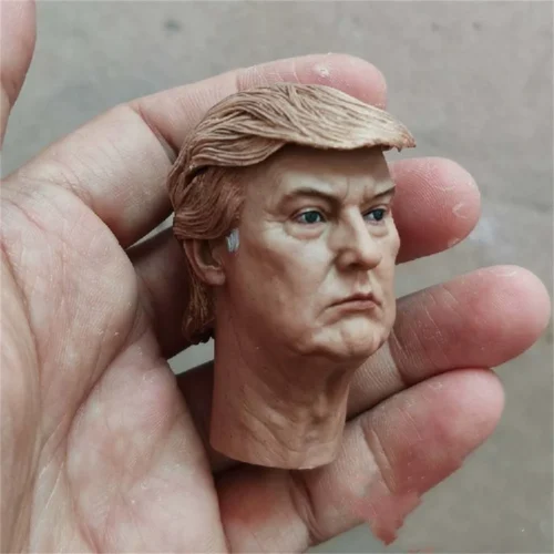 Donald-Trump-Escultura-Cabe-a-Masculina-Anime-Delicado-Pintado-1-6-Brinquedos-12-Action-Figure-Cole Donald Trump Presidente Escultura Cabeça Masculina