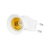 E27-LED-Light-Lamp-Bulbs-Socket-Base-Holder-EU-US-Plug-Adapter-ON-OFF-Switch-White-3 E27 Soquete Led Base Suporte Adaptador Interruptor Liga/Desliga