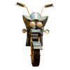 Escultura Moto Indústrial Retro Bar Ferro Forjado Escultura Moto Indústrial Retro Bar Ferro Forjado