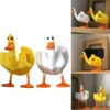 Estatueta-do-pato-do-dedo-m-dio-para-a-decora-o-Home-Escultura-pequena-do-pato-1 Estatueta Cultura Pop Pato Dedo Médio De Resina