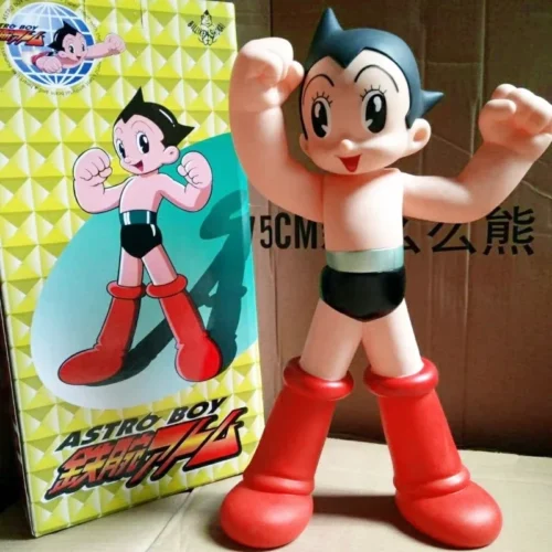 Grande-Anime-Mighty-Atom-Est-tua-Modelo-Tetsuwan-Movable-PVC-Action-Figures-Cole-o-Brinquedos-Presentes Escultura Cultura Pop Grande Anime Mighty Atom