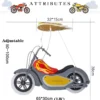 H242bbdb6a55b40658d55e31aa8217977o Luminária Infantil Motocicleta Esportiva De Acrílico