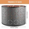 Household-Lamp-Shade-Tabletop-Decor-Lampshade-Floor-Cover-Fabric-Lampshades-Iron-Modern-Bedside-For-Abjura-3 Abajur Tecido Reposição Para Lustres e Abajures