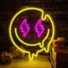 LED-Melting-Neon-Sign-para-Decora-o-de-Quarto-Neon-Sign-Dimmable-Wall-Decoration-Party-and Letreiro LED Melting (derretendo), Neon Decoração