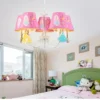 Luminária Infantil Lustre 5 Cúpula Abajur