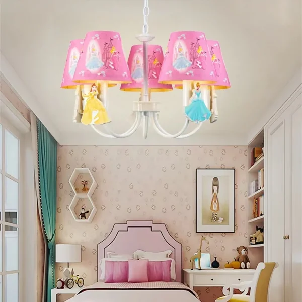 Lumin-ria-infantil-com-5-luzes-tema-de-princesa-lustre-rosa-luz-led-para-o-quarto-3