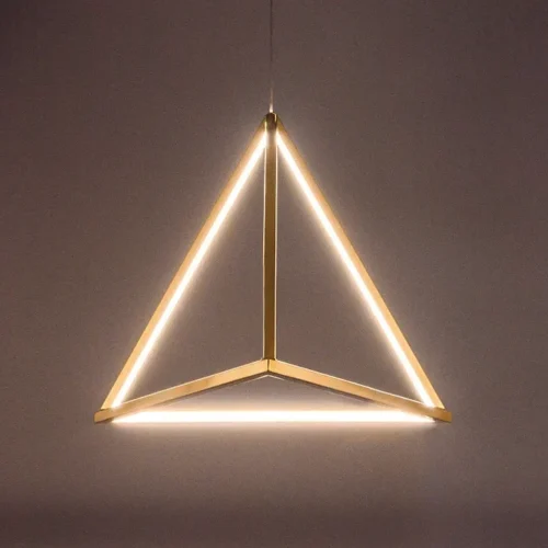 Luminária Pendente Triângulo Moderna