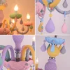 Lustre-de-cristal-colorido-para-o-quarto-das-crian-as-macaron-moderno-vela-do-arco-ris-3 Luminária Lustre Infantil Colorido De Cristal