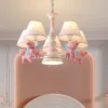 Lustres-carrossel-rosa-para-quarto-de-crian-as-candeeiro-do-quarto-da-princesa-moderno-rom-ntico Luminária Infantil Lustres Carrossel Rosa