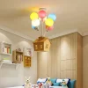Luminária Infantil Lustre Casa Suspensa Com Balões