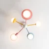 Luz-de-teto-n-rdica-dos-desenhos-animados-para-crian-as-lustre-do-quarto-abajur-de-1 Luminária Sobrepor Infantil Com Bolas Brancas