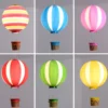 Luzes-pingente-modernas-colorido-bal-o-de-ar-quente-pendurado-l-mpada-quarto-decora-o-da Pendente Infantil Colorido Balão De Ar