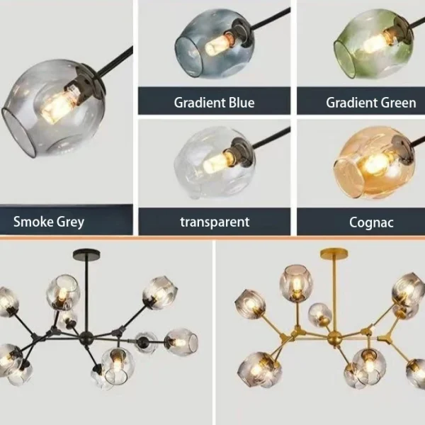 Magic-bean-glass-lampshade-accessories-Modern-and-simple-pendant-lampshade-DIY-lampshade-accessories