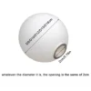 Matte-White-Globe-G9-Glass-Shade-Replacement-with-2cm-Thread-D6cm-D8cm-D10cm-D12cm-D15cm-D18cm-1 Substituição Vidro Globo Branco Fosco G9 Com Rosca De 2cm