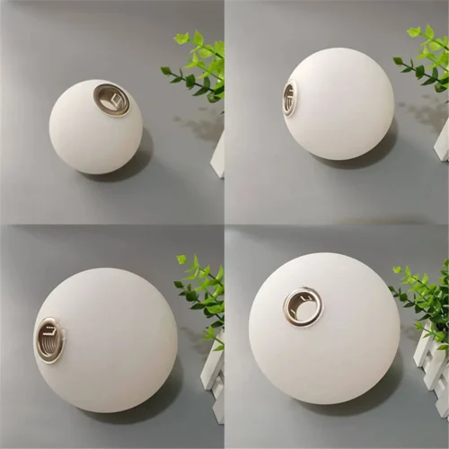 Matte-White-Globe-G9-Glass-Shade-Replacement-with-2cm-Thread-D6cm-D8cm-D10cm-D12cm-D15cm-D18cm Substituição Vidro Globo Branco Fosco G9 Com Rosca De 2cm