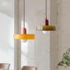 Medieval-Glass-Pendant-Light-Candy-Color-nica-l-mpada-principal-para-sala-de-estar-Quarto-Sala-1 Pendente Moderno De Vidro Polido