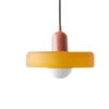Medieval-Glass-Pendant-Light-Candy-Color-nica-l-mpada-principal-para-sala-de-estar-Quarto-Sala Pendente Moderno De Vidro Polido